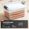 禧天龙塑料衣物收纳箱玩具整理箱30L 透明 1个装 不带轮 实拍图
