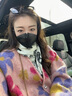 beneunder日抛防晒口罩女全脸防晒面罩防紫外线UV33924冷调拼色（x7）M 实拍图