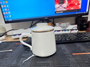 PAKCHOICE茶杯茶水分离陶瓷杯带盖办公室杯羊脂玉水杯送长辈父亲礼物泡茶杯 实拍图