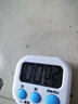 定时器开关计时器 厨房闹铃学生做题可爱倒计时提醒器 小学生儿童计时器烹饪厨房商用餐饮店 白色（不带电池） 1个 实拍图
