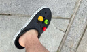 crocs卡骆驰洞洞鞋贝雅卡骆班轻便耐磨一脚蹬休闲鞋|205089 白/深蓝-126 40 (250mm) 实拍图