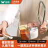 双枪（Suncha）多格调味罐家用厨房 盐调味罐收纳盒调料盒盐罐瓶绿色 实拍图
