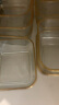 格娜斯（CRISTALGLASS）水果盘客厅家用玻璃茶点茶几零食干果坚糖果小吃碟点心收纳盒分格 实拍图
