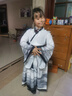 九虞氏儿童汉服演出服男女童古装国学服中国风学生诗词朗诵服装书童襦裙 单件（男女同款） 130 （适合125-135cm身高） 实拍图