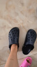 卡骆驰crocs洞洞鞋贝雅男鞋女鞋轻便耐磨一脚蹬拖鞋休闲鞋|10126 深蓝-410 41 /42(260mm) 实拍图