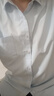 罗蒙短袖衬衫男商务休闲工装衬衣吸汗透气男士衬衫 淡蓝色平纹804 40 实拍图
