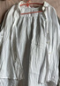 无印良品（MUJI）女式 汉麻水洗衬衫领长袖衬衫女士衬衣外套外衣 25年夏季女装上衣 米白色条纹 L （165/88A） 实拍图