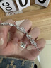 中国黄金纯银手链紫藤花手链手串轻奢小众高级感手饰生日送女朋友生日礼物 紫藤花手链 小版【品牌礼盒】 实拍图