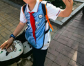 特步儿童小背包男女户外运动旅行包骑行书包轻便休闲迷你小学生双肩包 实拍图