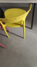 悠游少年塑料餐椅牛角靠背椅椅子简约家用凳子北欧现代书ins桌椅休闲桌椅 阳光黄【升级加厚 强力承重】 实拍图
