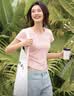 森马（Semir）短袖t恤女短款修身圆领内搭26夏凉感收腰V领上衣辣妹109326100003 实拍图