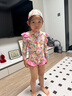 MiniPeace太平鸟童装夏新女童泳衣FBLCF2482 优雅粉 110cm 实拍图