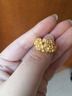 福来岛黄金戒指女时尚古法金首饰足金婚戒手饰满庭芳培育钻戒指 工费：1167元 8.87克-13号 实拍图