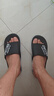 洁丽雅特大码男士外穿拖鞋夏季户外运动时尚防滑耐磨踩屎感凉拖鞋男款 黑色 44-45 (标准码) 实拍图