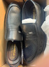 回力皮鞋男2025秋季新款镂空透气软底正装商务鞋 2359 黑色 40 实拍图