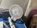 COZA【小扬哥推荐】手持小风扇迷你便捷折叠支架usb风扇桌面挂脖式户外学生宿舍办公室充电随身小电扇 简约白丨可用6天丨5档强风丨智能数显丨带底座挂绳 实拍图