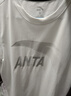 安踏（ANTA）t恤男士短袖夏季薄款圆领潮流大logo纯色舒适透气跑步上衣运动服 -3纯净白/浅灰【推荐】 M (170) 适合100-120斤 实拍图