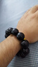 玄同红木佛珠手串圆满款文玩念珠木串绿檀金丝檀黄花梨紫檀手链 02.黑檀 珠径2.0cm*12颗 实拍图