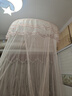 新款公主风蚊帐架家用卧室免安装挂钩天花板高级落地床幔纱纹账 锦绣-典雅玉 1.5m（5英尺）床 实拍图