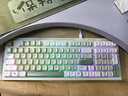 惠普（HP）K300真机械手感键盘 轻音高颜值 98客制化配列 插拔有线游戏笔记本电脑 绿色绿心三拼键帽 实拍图