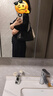 裘真【明星推荐】经典hobo包植鞣牛皮腋下通勤休闲饺子女包 黑色-小号 小包/大包 实拍图