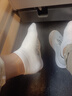 蔓楚100%棉抗菌防臭四季袜子男士纯棉短袜吸汗透气全棉不臭脚男生袜子 五白 5双 均码 （鞋码39-43码） 实拍图