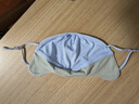 OhSunny防晒口罩夏女透气护眼角防紫外线防晒面罩男 SLF5M136WT 薄雾蓝 M 实拍图