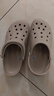 卡骆驰crocs洞洞鞋贝雅男鞋女鞋轻便耐磨一脚蹬拖鞋休闲鞋|10126 卵石色-2V3 40 (250mm) 实拍图