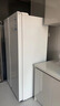 海尔（Haier）冰箱双开门620升对开门冰箱大容量家用一级双变频风冷无霜黑金净化冰雪白电冰箱  一级双变频+风冷无霜+黑金净化+90°开门悬停 实拍图