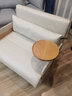 莫柏思奶油风布艺沙发床折叠两用2025新款小户型客厅多功能单人沙发双人 1.2m双人位海绵款(带茶盘) 实拍图