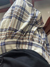 无印良品（MUJI）女式 马德拉斯格纹 宽摆裙长半身裙女装裙子25年夏季款BE1XKA5S 象牙色格纹 M (160/66A) 实拍图