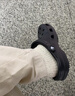 卡骆驰crocs洞洞鞋贝雅男鞋女鞋轻便耐磨一脚蹬拖鞋休闲鞋|10126 深蓝-410 39 (240mm) 实拍图