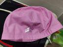 匹克PU涂层游泳帽男女士长发护耳专业泳帽舒适不勒头游泳帽装备 粉色 实拍图