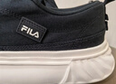 斐乐（FILA）官方川行鞋FOSSO男鞋复古帆布鞋新款休闲鞋 黑-BK 41 实拍图