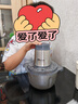 小熊（Bear）绞肉机家用 辅食机婴儿绞馅机碎肉机料理机饺子肉馅搅拌机打蒜器电动搅肉机约2L钢碗双刀QSJ-S03B5 实拍图