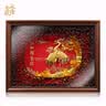 永隆金号松龄鹤寿长辈祝寿生日贺寿礼物送老人家寿辰金箔画礼品激光刻字 25*32CM松龄鹤寿 实拍图