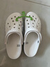 卡骆驰crocs洞洞鞋贝雅卡骆班轻便耐磨一脚蹬休闲鞋|205089 白/深蓝-126 43 (270mm) 实拍图