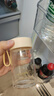 富光清然玻璃杯 高硼硅玻璃水杯子 女生便携牛奶咖啡刻度茶杯330ml 实拍图