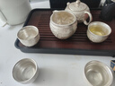 讲茗堂999鎏纯银功夫茶具套装送礼物品高档领导长辈退休乔迁实用男生日 百福银套装-刻字定制链接 10头 实拍图