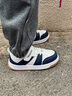 牧童幼儿园小白鞋女童春秋款宝宝板鞋男童低帮休闲鞋 远空蓝 28码  实拍图