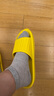 洁丽雅（Grace）旅行便携拖鞋酒店家用待客防滑非一次性拖鞋洗澡凉拖鞋 黄色40-41 实拍图