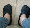 crocs卡骆驰贝雅儿童洞洞鞋男女童户外包头沙滩鞋拖鞋/207013/207012 深蓝色-410 35 (215mm) 实拍图