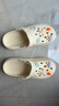 名创优品（MINISO）洞洞鞋女款2025新款eva防滑防臭沙滩鞋增高凉拖鞋女夏季外穿 卡其+海洋星星(10个)滴塑 38-39 实拍图