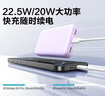 品胜22.5W超级快充20000mAh大容量充电宝便携小巧PD20W宿舍移动电源可上飞机适用苹果16小米华为蓝 实拍图