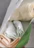 京舒然【新疆棉】50S嘟嘟棉10A抗菌蚕丝裆中腰女生三角内裤  2XL 实拍图