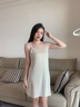 简云薄款莫代尔吊带睡裙女性感睡衣中长款家居服裙子内搭舒适背心四季 实拍图