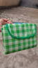 春游野餐垫户外防潮垫加厚可折叠野炊帐篷地垫露营草地沙滩垫批发 绿白格野餐垫 小号100*150 实拍图