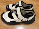 FILA FUSION斐乐玛丽珍凉鞋女鞋夏凉拖魔术贴海螺沙滩鞋子 微白/黑-WB 37.5 实拍图