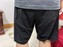 安踏速干裤丨短裤男运动裤2025夏季休闲黑色五分裤送爸爸跑步健身裤 冰肤防泼水-基础黑8504-2 L (男适合175) 实拍图
