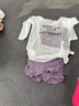 梵迪拉（F.DYRAA）泳衣女款温泉遮肚显瘦保守学生游泳衣保守泳装五件套12004紫色2XL 实拍图